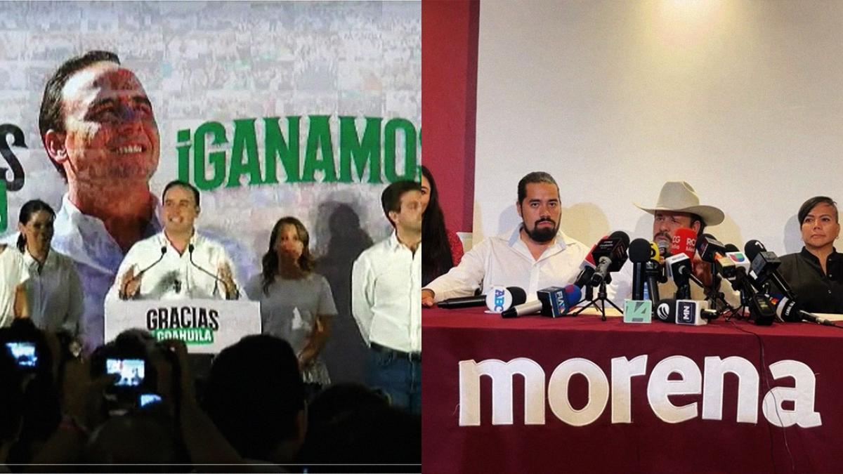 Manolo Jiménez asegura que ganó en Coahuila; Guadiana reconoce que resultados no le favorecen