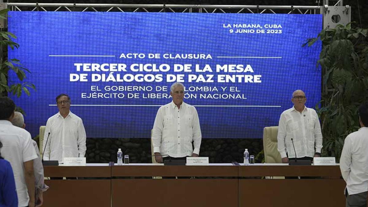 Termina en Cuba 3er. ciclo de negociaciones Colombia-ELN; México, garante de conversaciones