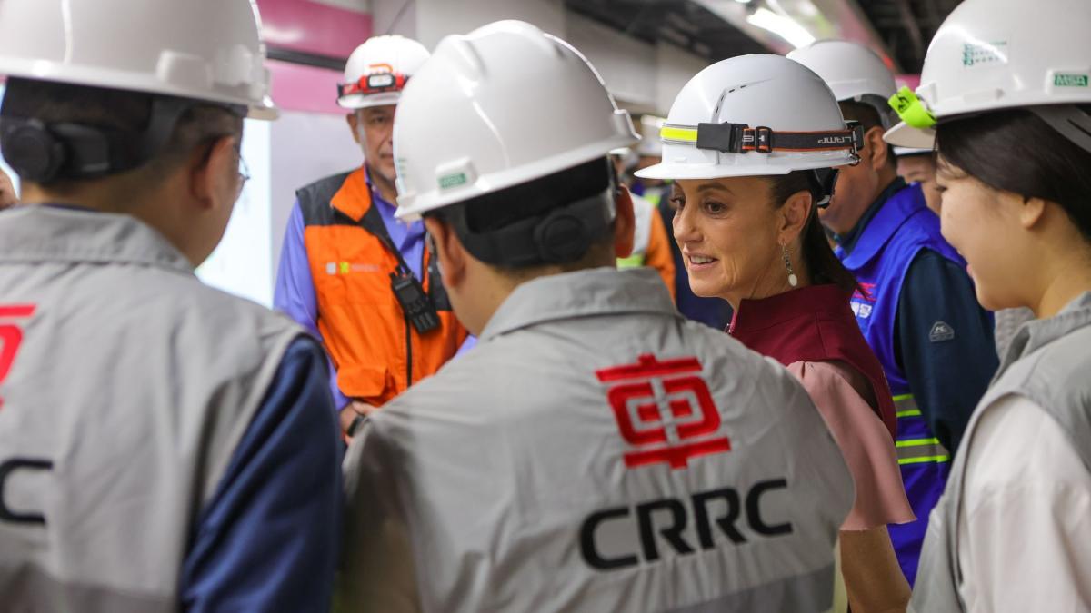 Metro CDMX. Claudia Sheinbaum supervisa trabajos en Línea 1