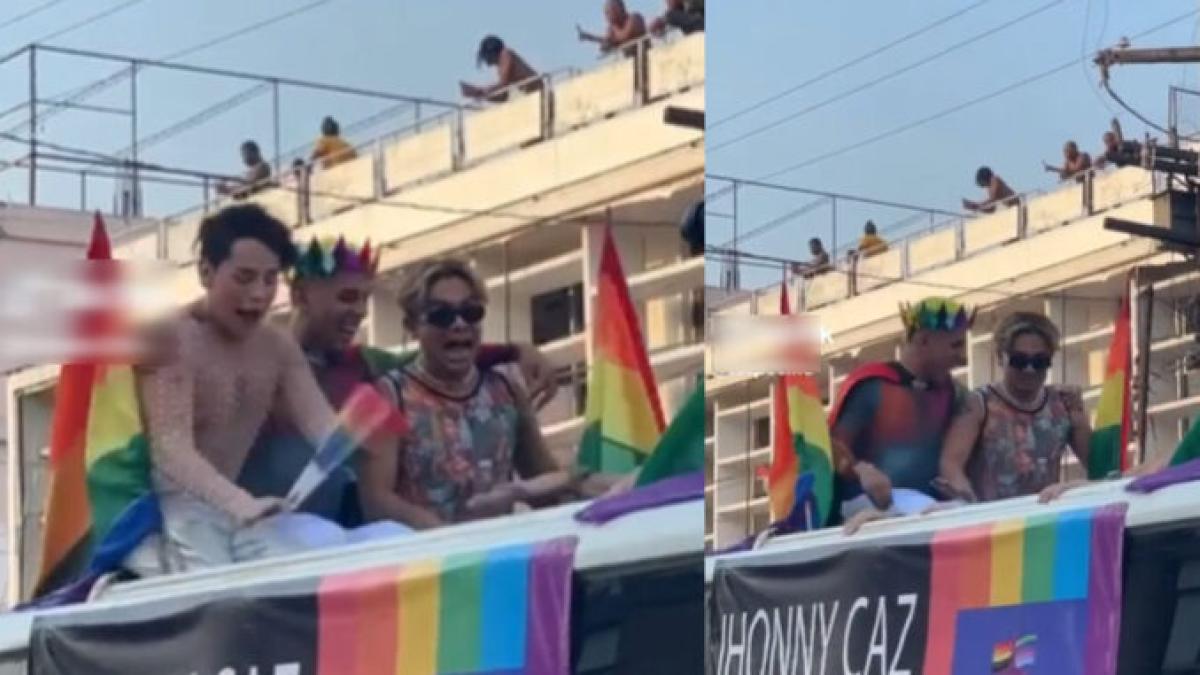 VIDEO. Kunno se cae de carro alegórico en marcha LGBT+ y Jhonny Caz se burla: 'Azotó'