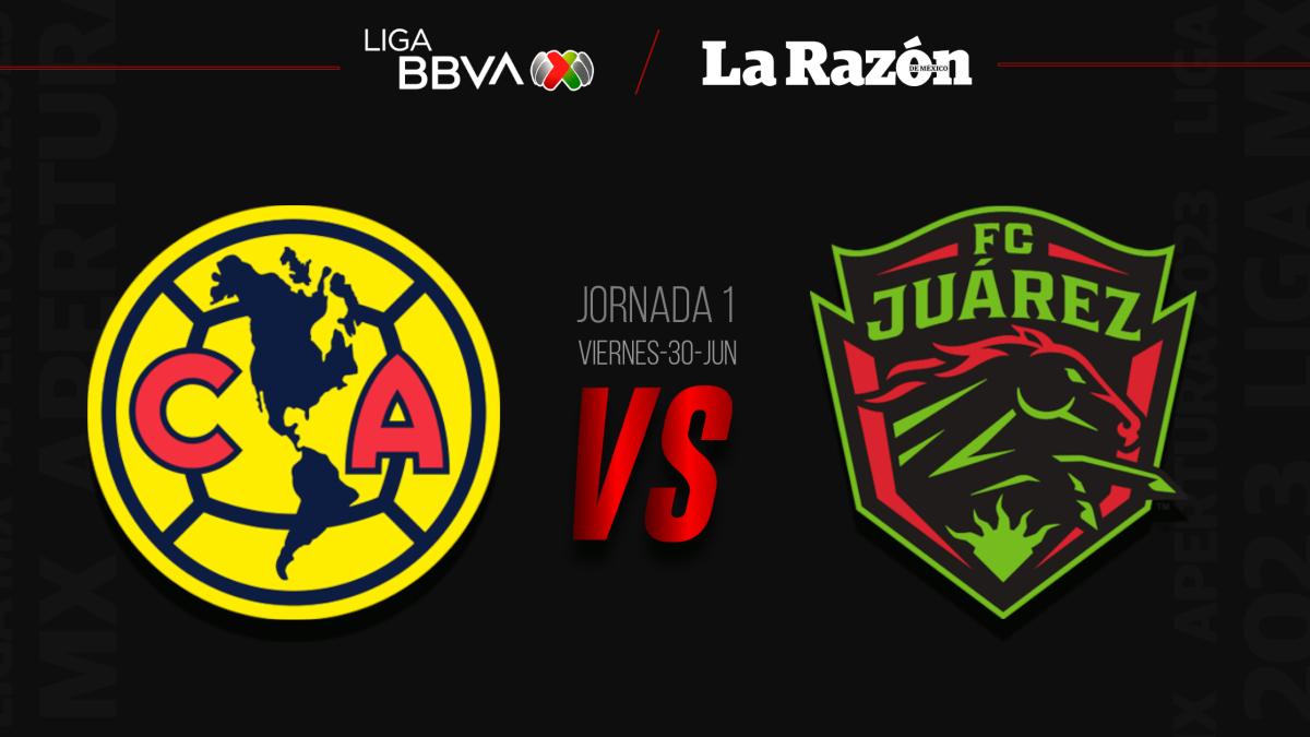 América vs Juárez: Dónde y cuándo ver EN VIVO, Jornada 1 del Apertura 2023 Liga MX