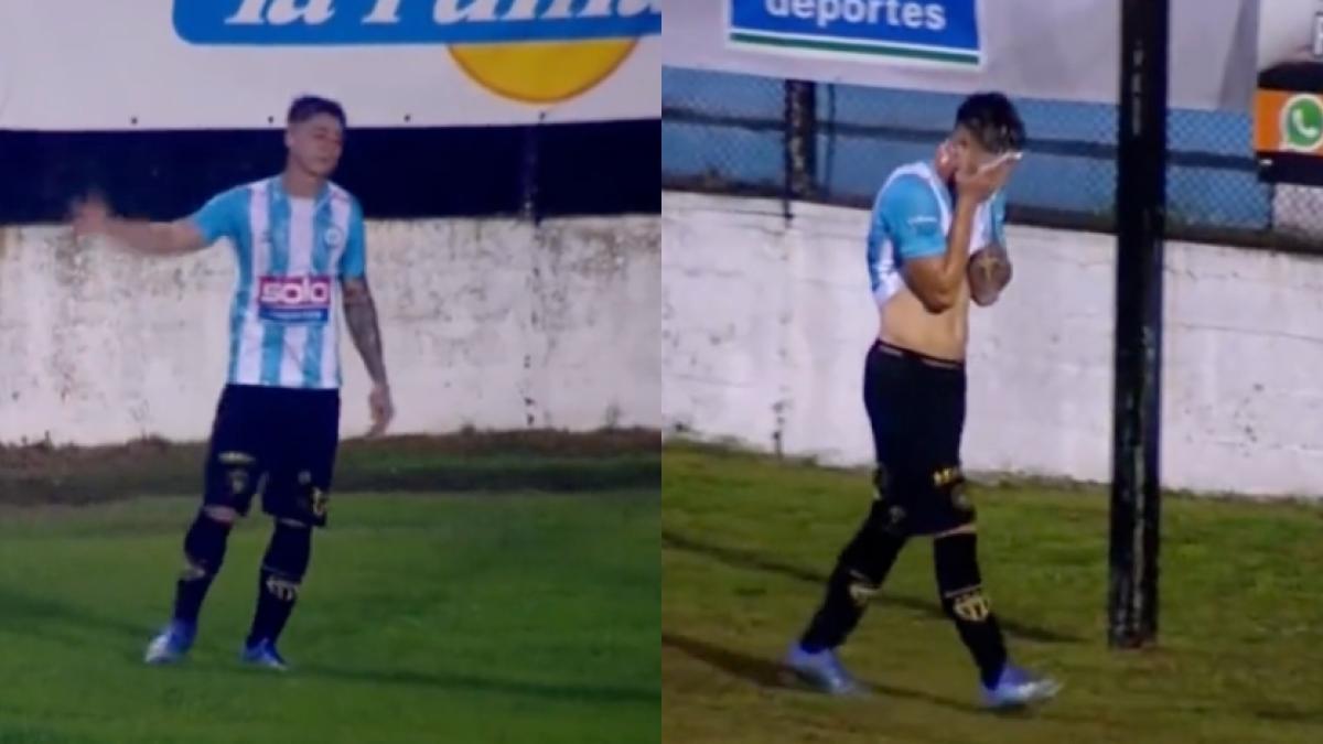 VIDEO: ¡Insólito! Expulsan a un futbolista en pleno partido por orinarse y su reacción le da la vuelta al mundo