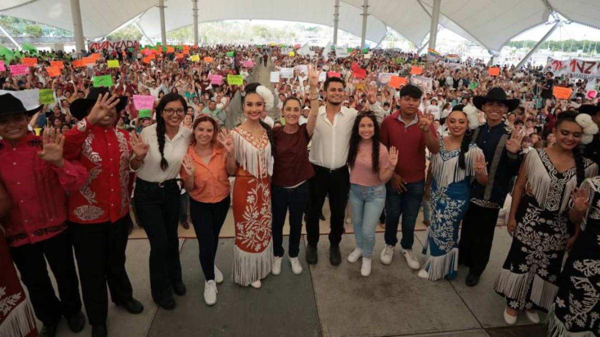 Claudia Sheinbaum rechaza entrar en debate con Xóchitl Gálvez; 'el tema es el proyecto de nación', dice