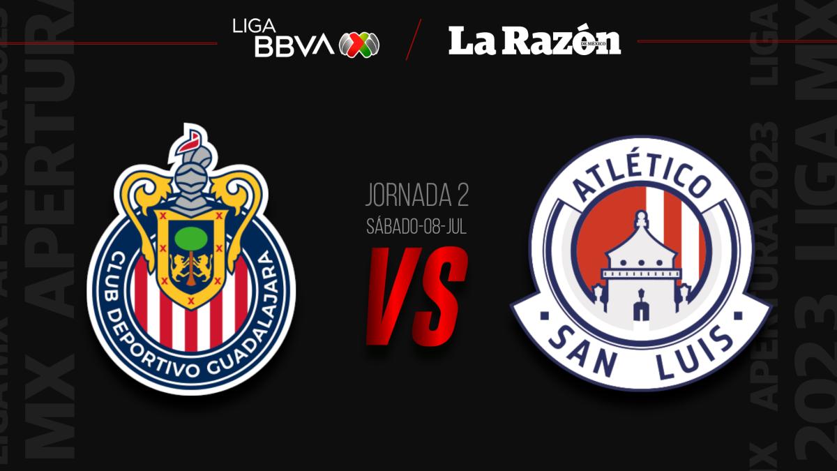 Chivas vs Atlético San Luis: Hora y en qué canal pasan el partido EN VIVO de Jornada 2 del Apertura 2023 de la Liga MX