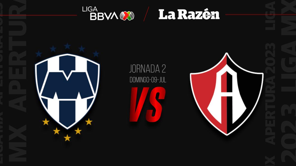 Monterrey vs Atlas: Hora y en qué canal pasan el partido EN VIVO de Jornada 2 del Apertura 2023 de la Liga MX