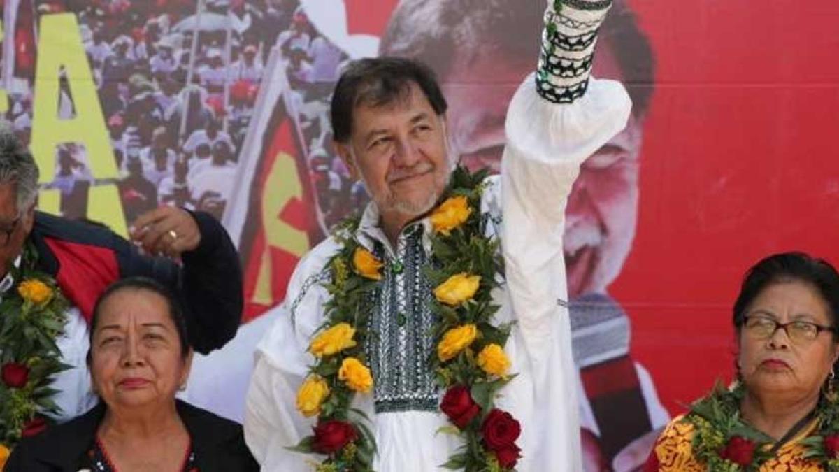 'Aspirantes del Frente Amplio deben pedir licencia', dice Fernández Noroña desde Chiapas