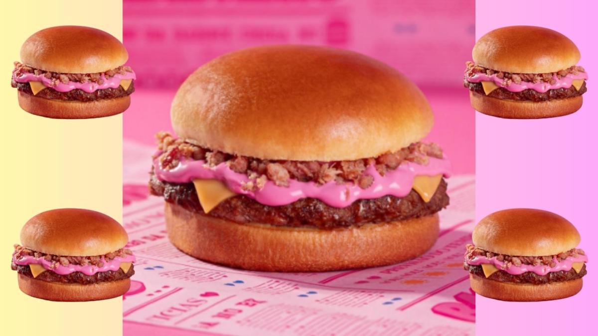 Pink Burger, la hamburguesa especial de Barbie con aderezo rosado