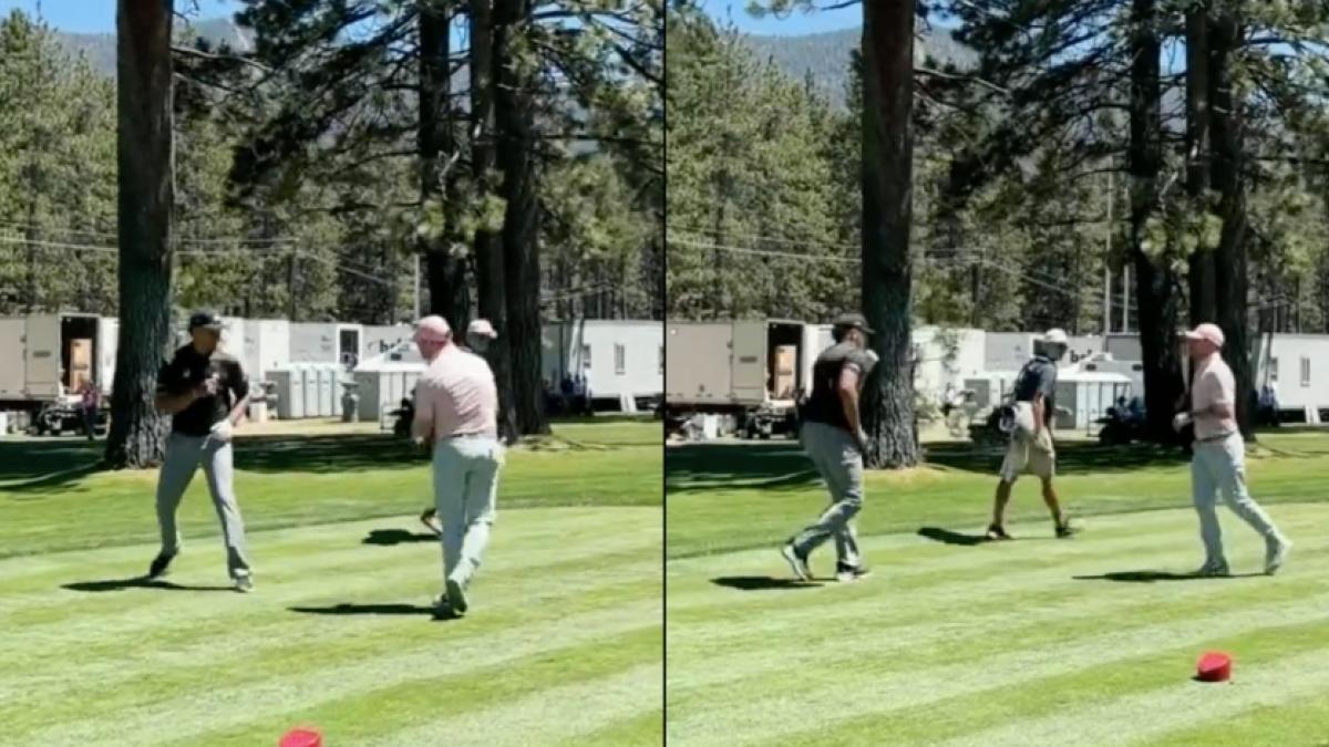 VIDEO: Canelo Álvarez y Patrick Mahomes casi llegan a los golpes en pleno torneo de golf