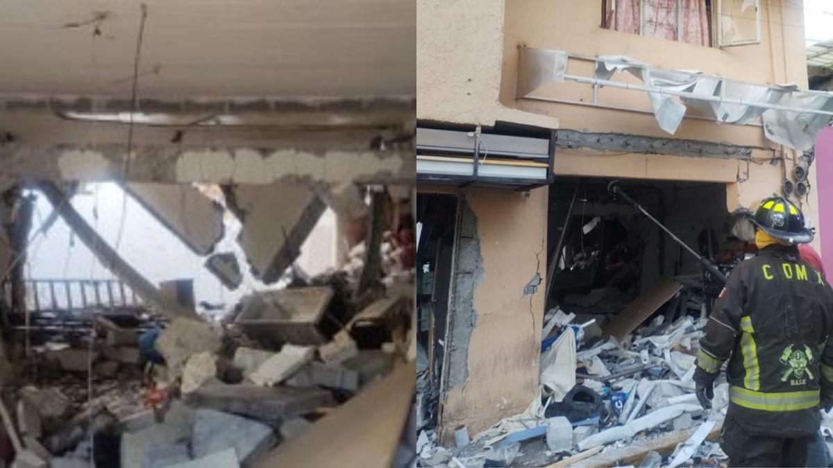 FOTOS. Explota vivienda en la alcaldía Álvaro Obregón y deja 4 heridos