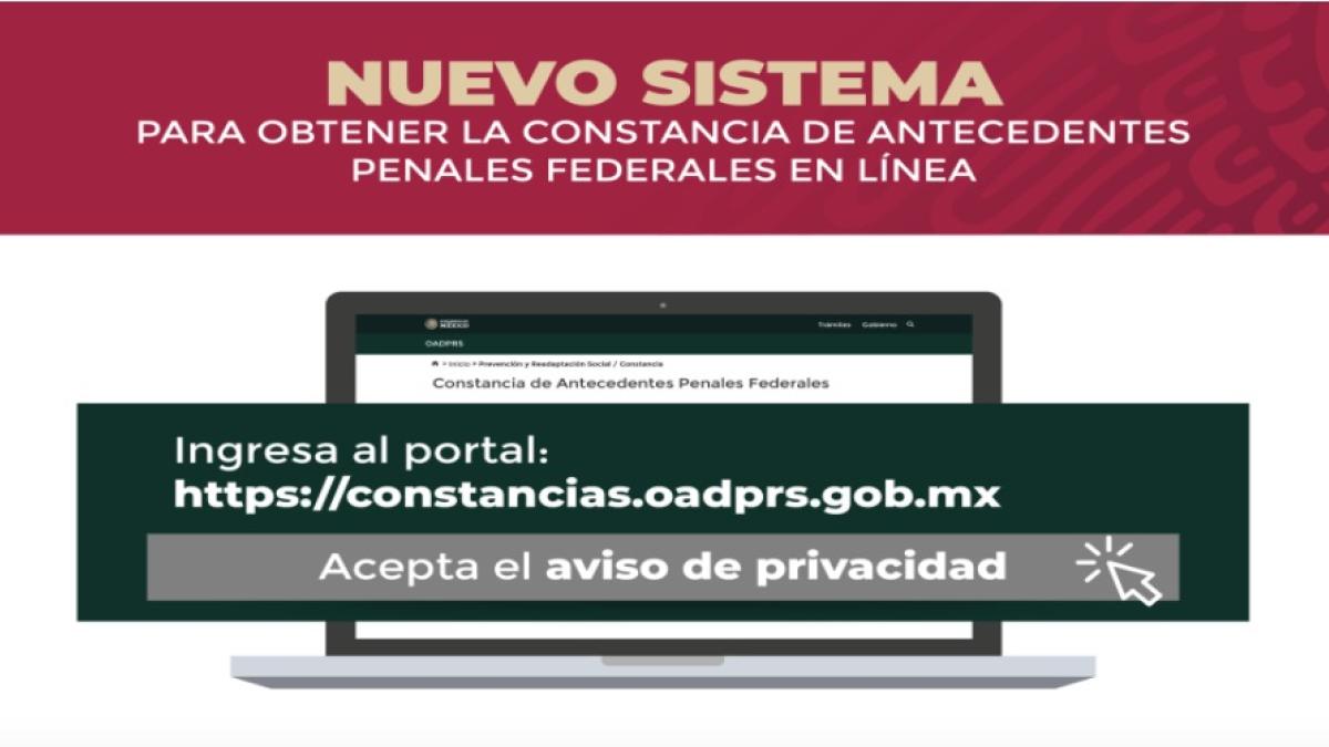 Mexicanos podrán obtener constancia de antecedentes penales en línea; ve cómo