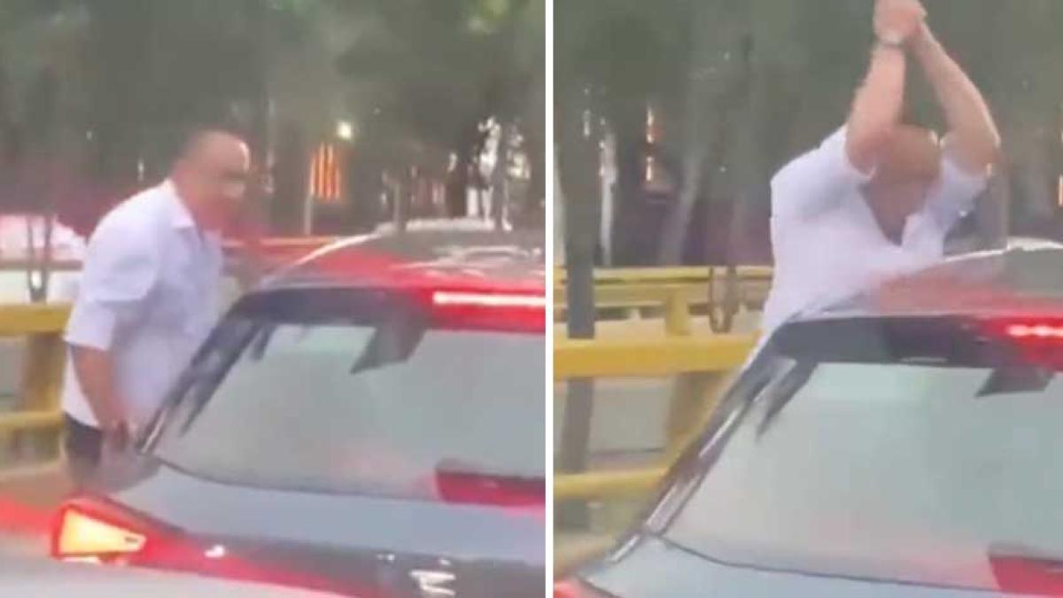 Surge Lord Churubusco, conductor que le dio el "cerrón" a un automovilista y lo agredió | VIDEO