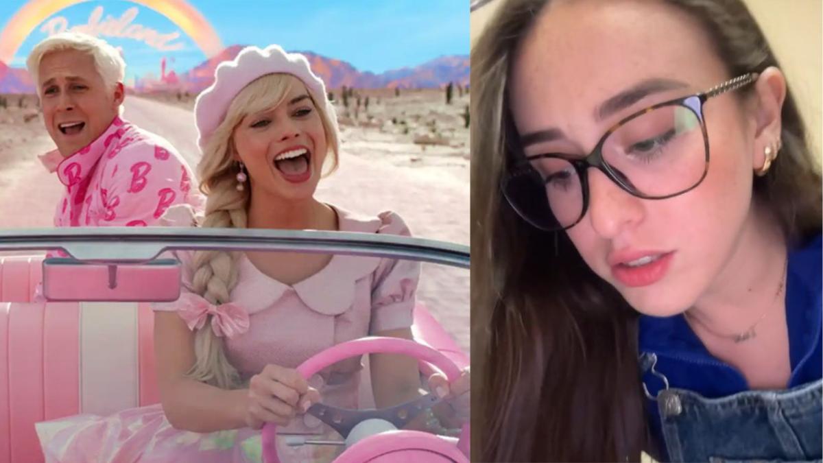 Tiktoker es abandonada en plena función de 'Barbie' porque su novio se ofendió con la película