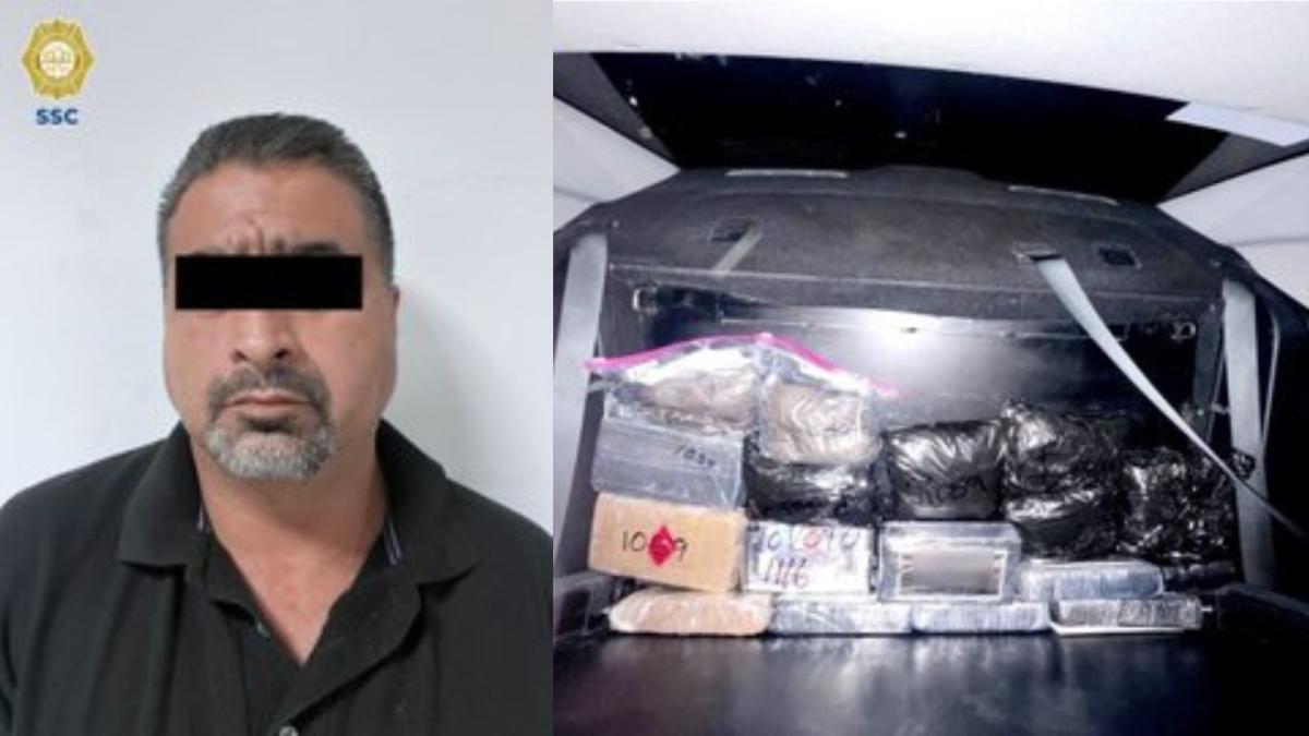 Caen 2 sujetos ligados al decomiso de casi 200 kilos de droga en CDMX