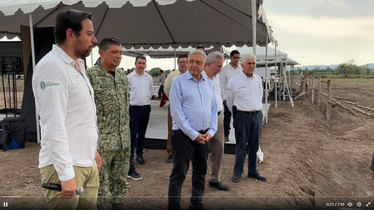 AMLO: Avanzan trabajos de construcción de acueducto Concordia en Sinaloa