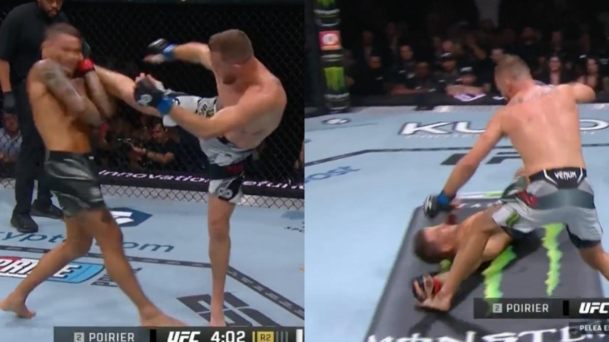 UFC 291: Así fue la brutal patada de Justin Gaethje a Dustin Poirier para ser campeón BMF (VIDEO)