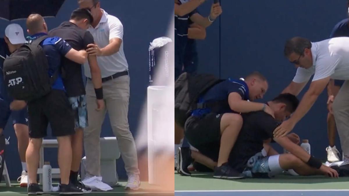 Abierto de Washington: Yibing Wu se desmaya en pleno partido y causa angustia (VIDEO)