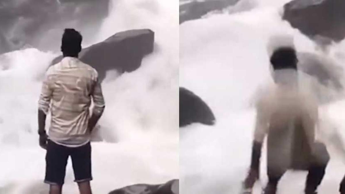 Muere el influencer Sharath Kumat al resbalar y caer en una catarata │ VIDEO