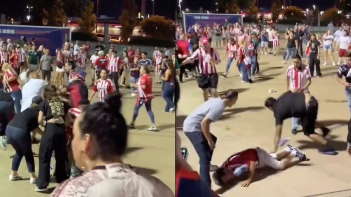 ​Aficionados de Chivas protagonizan batalla campal tras ser humillados por Kansas City (VIDEO)