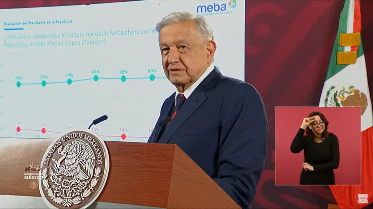 Presume AMLO 84% de aprobación, pese a campaña 'vulgar y ridícula' de opositores