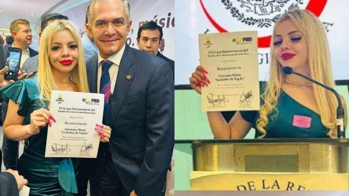 'Barbie de Tepito' recibe reconocimiento en el Senado por su talento en redes sociales