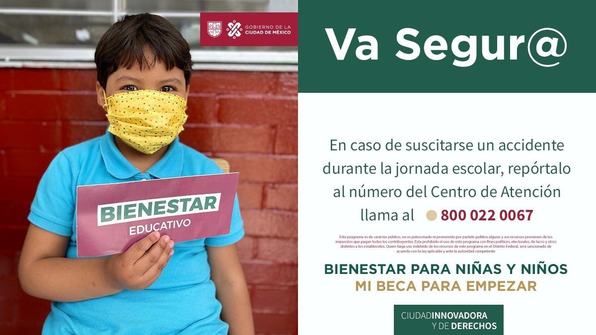 ¿Qué cubre el programa 'Va Seguro' para niños y niñas en escuelas de CDMX?