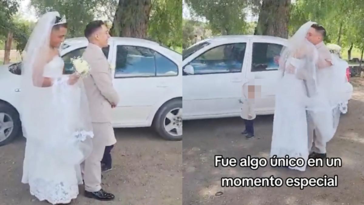 VIDEO | Todo mal: Hombre usa vestido de novia en la boda de su mejor amigo