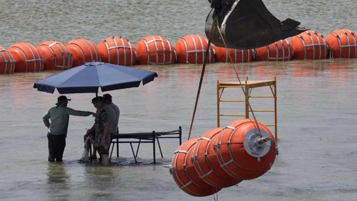 México pide retiro total de boyas en el Río Bravo; envía tercera nota diplomática a EU