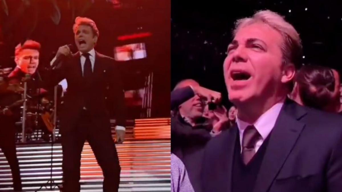 Cristian Castro va al concierto de Luis Miguel y lo goza ¿se reconciliaron? (VIDEO)