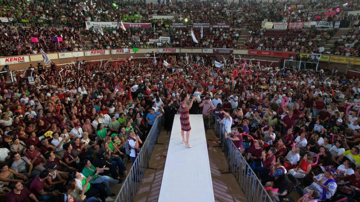 El segundo piso de la Transformación tiene que ver con aumentar los derechos de las mujeres: Claudia Sheinbaum en Cancún