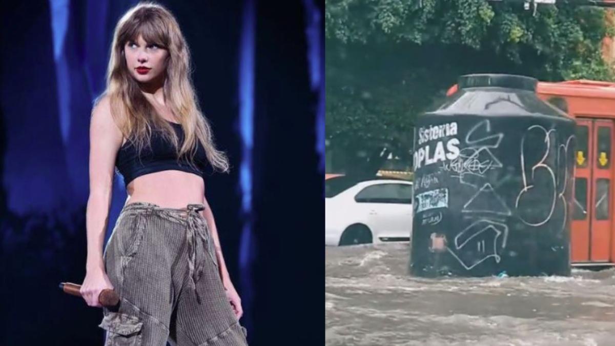 VIDEO: Taylor Swift viene a México y se 'encuentra' con tinaco que recorre la calle