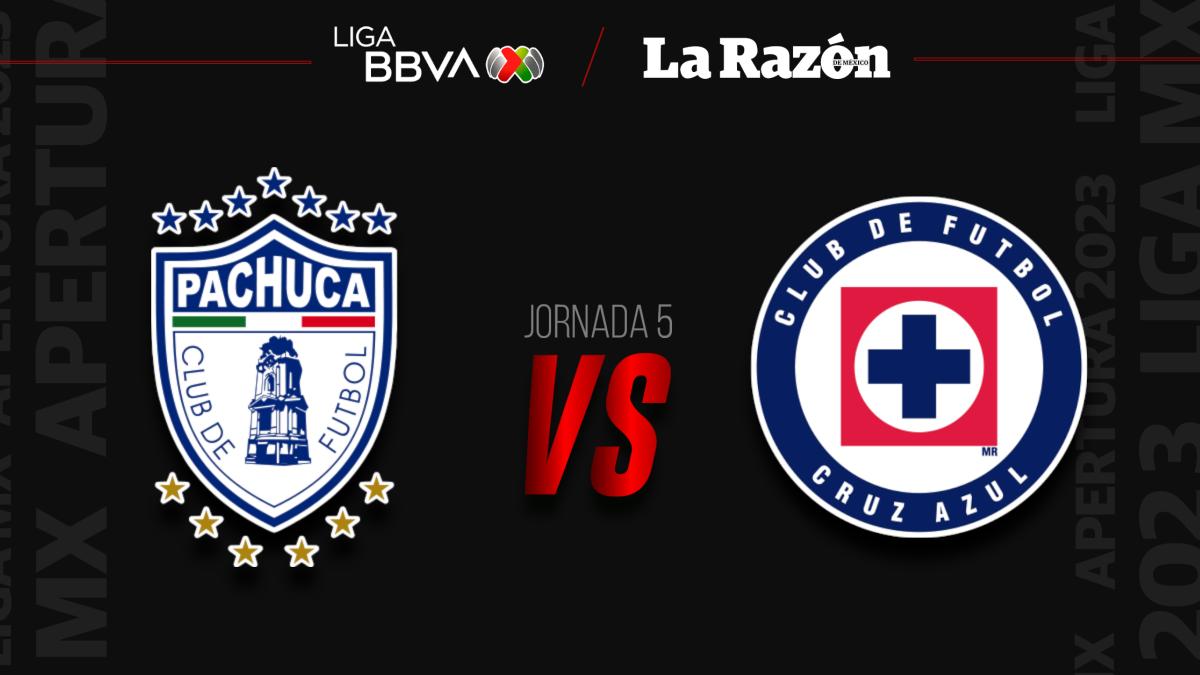 Pachuca vs Cruz Azul: Hora y en qué canal pasan EN VIVO el juego de la Jornada 5 del Apertura 2023