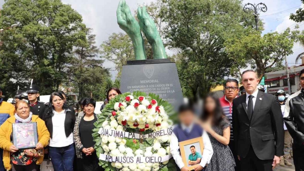 Cuajimalpa devela monumento para quienes murieron sirviendo en pandemia por COVID