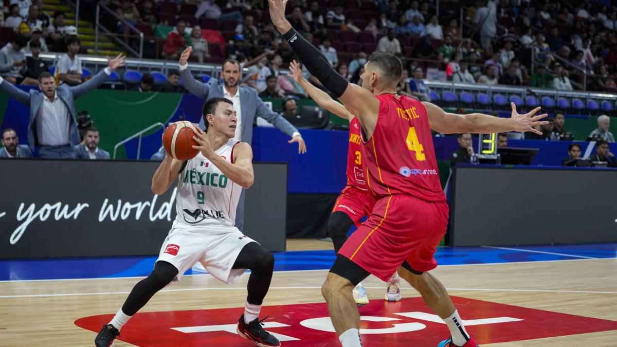 México pierde ante Montenegro en el debut en el Mundial de Basquetbol