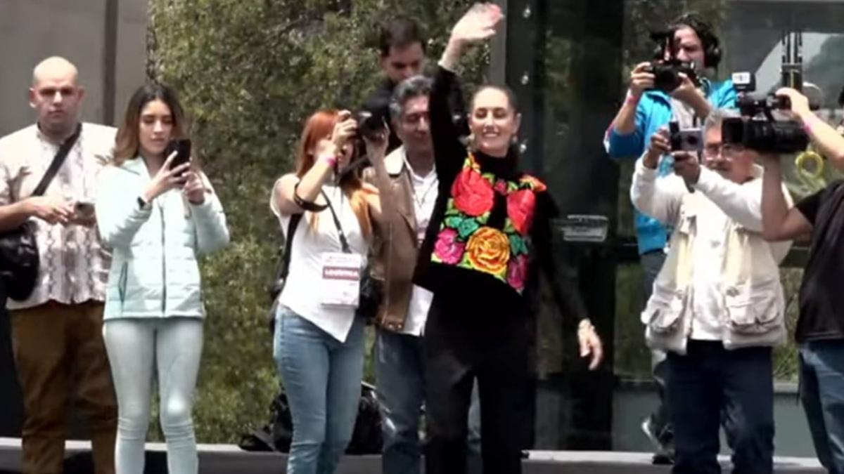 ‘Llevamos un año arriba en las encuestas’, afirma Sheinbaum en cierre de asambleas