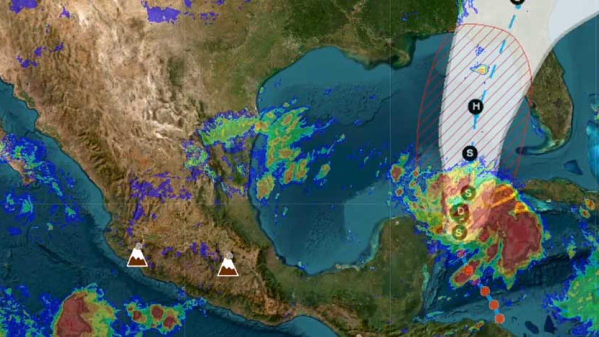 Depresión tropical Diez se forma cerca de la península de Yucatán; prevén tome fuerza en los próximos días