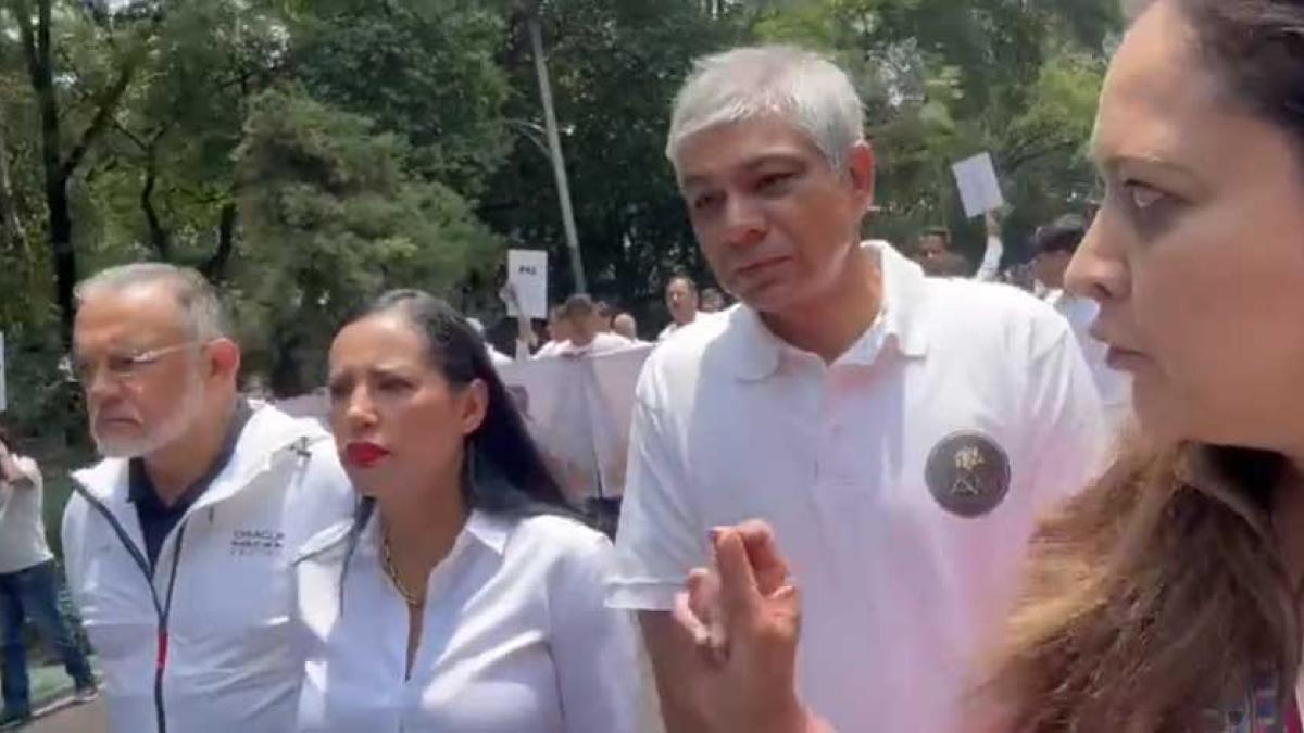 Diputada priista confronta a Sandra Cuevas durante marcha; 'Va por México no la va a reelegir', le dice │ VIDEO