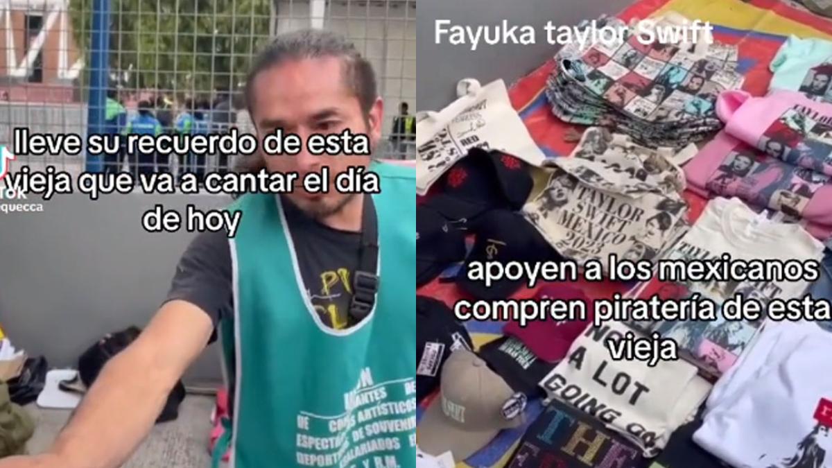 ¡Se quieren jubilar! Hasta en 500 pesos venden mercancía ‘pirata’ de Taylor Swift