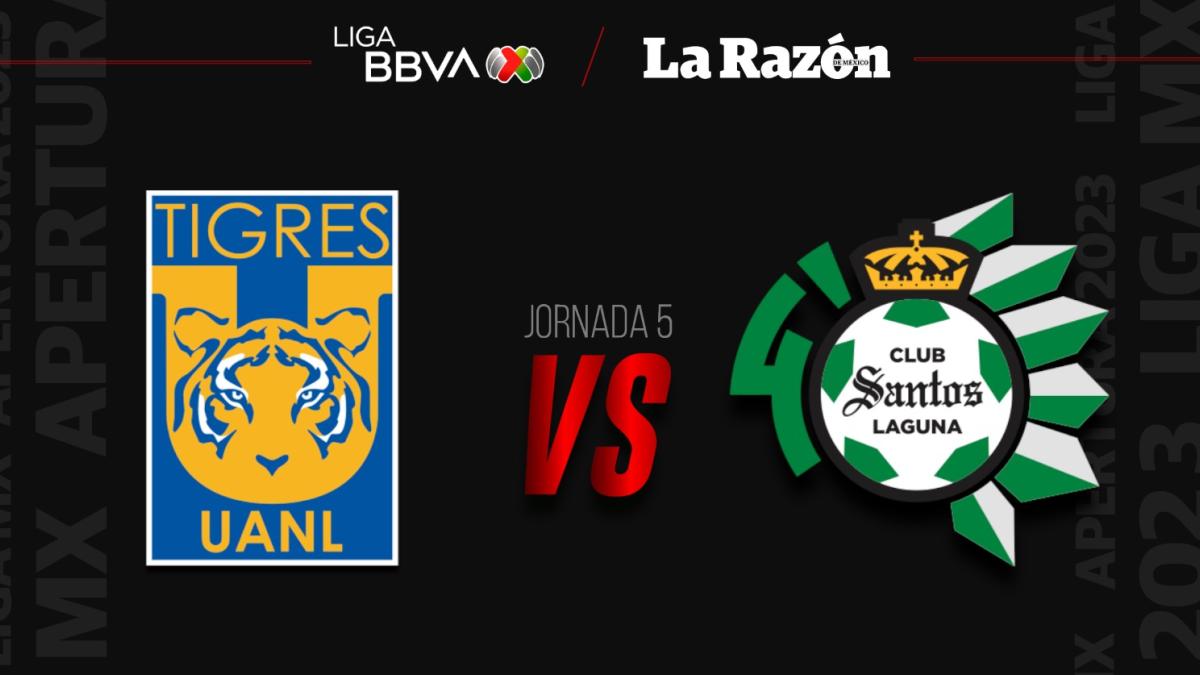 Tigres vs Santos: Hora y en qué canal pasan EN VIVO el juego de la Jornada 5 del Apertura 2023