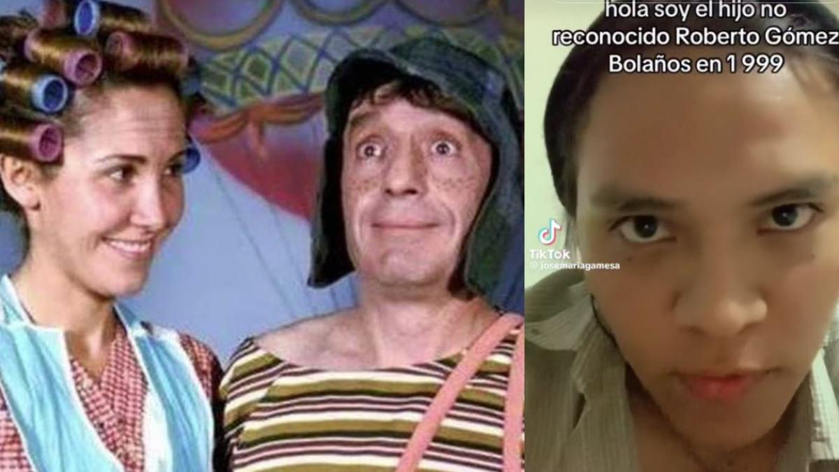 Tiktoker dice que es hijo de Chespirito y le reclama a Doña Florinda por quitarle pensión