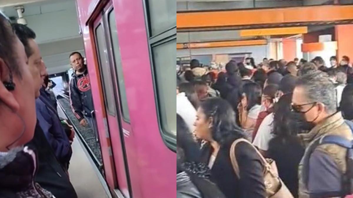 ‘¡Pues órale, date!’: Captan pelea entre conductor del Metro CDMX y usuarios por retrasos en Línea 7