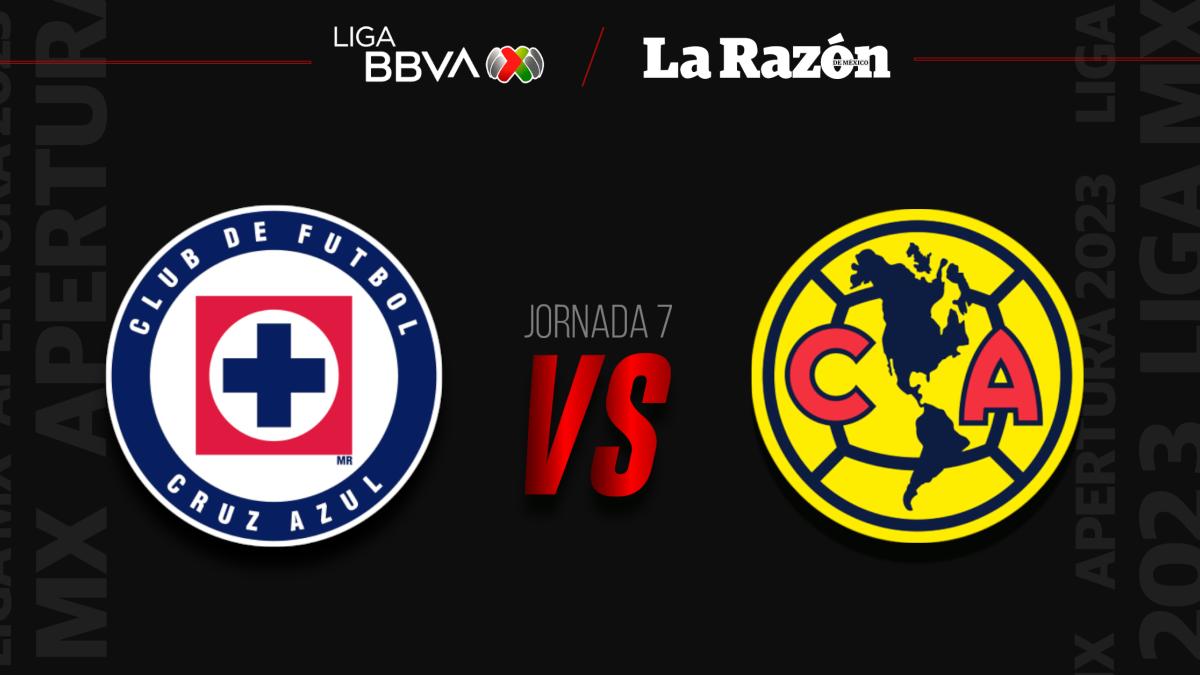 Cruz Azul vs América: Hora y en qué canal pasan EN VIVO el partido de la Jornada 7 del Apertura 2023