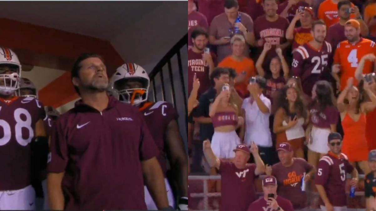 NCAA: Virginia Tech y su espectacular entrada al ritmo de Metallica; ¡Imperdible! (Video)