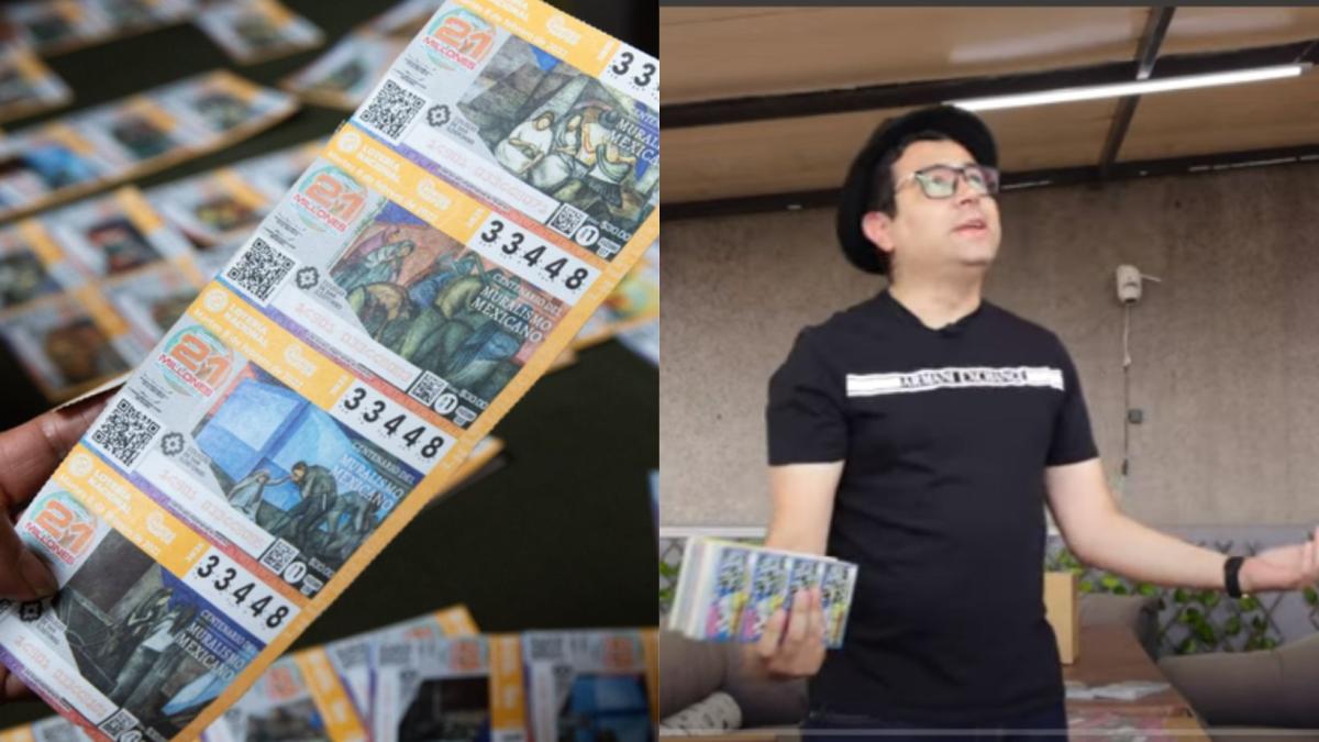 VIDEO. ¡Quería ser rico! Youtuber compra 5 mil cachitos de lotería; ganó la mitad de lo que gastó