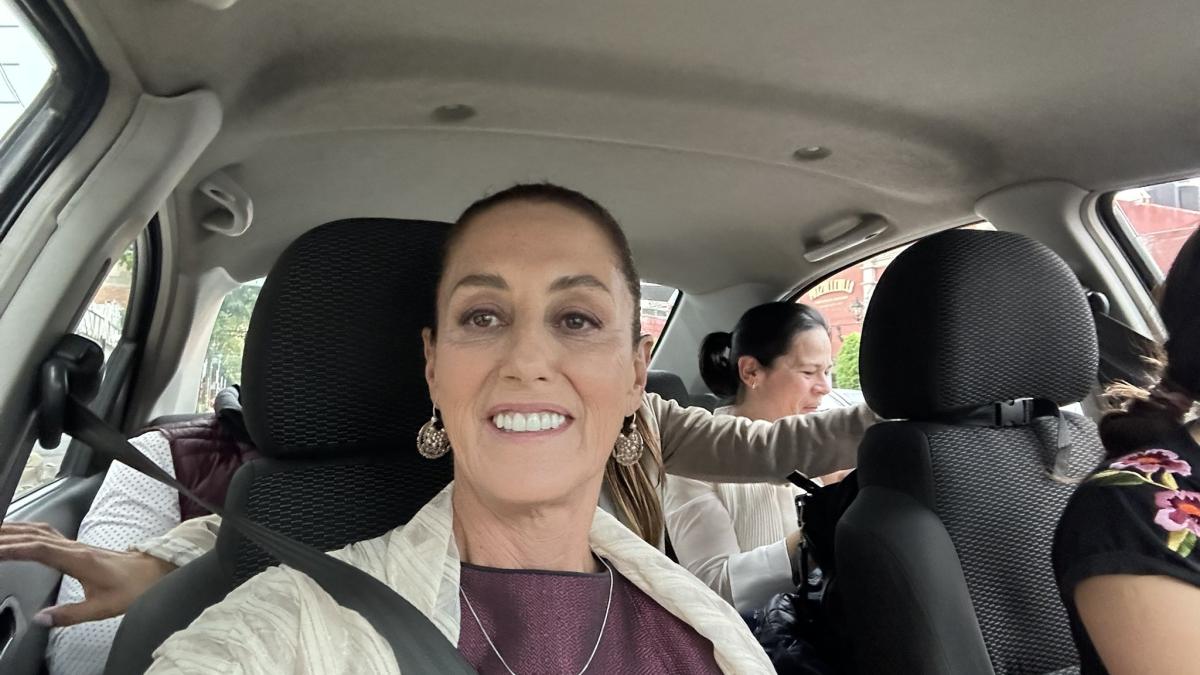 'Rumbo al WTC', comparte Claudia Sheinbaum en sus redes sociales