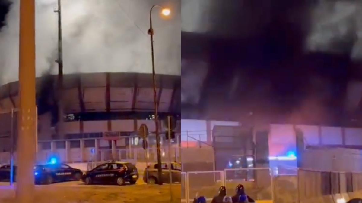 ​VIDEO: ¡Terrible! Aficionados queman el estadio al final de un partido de futbol