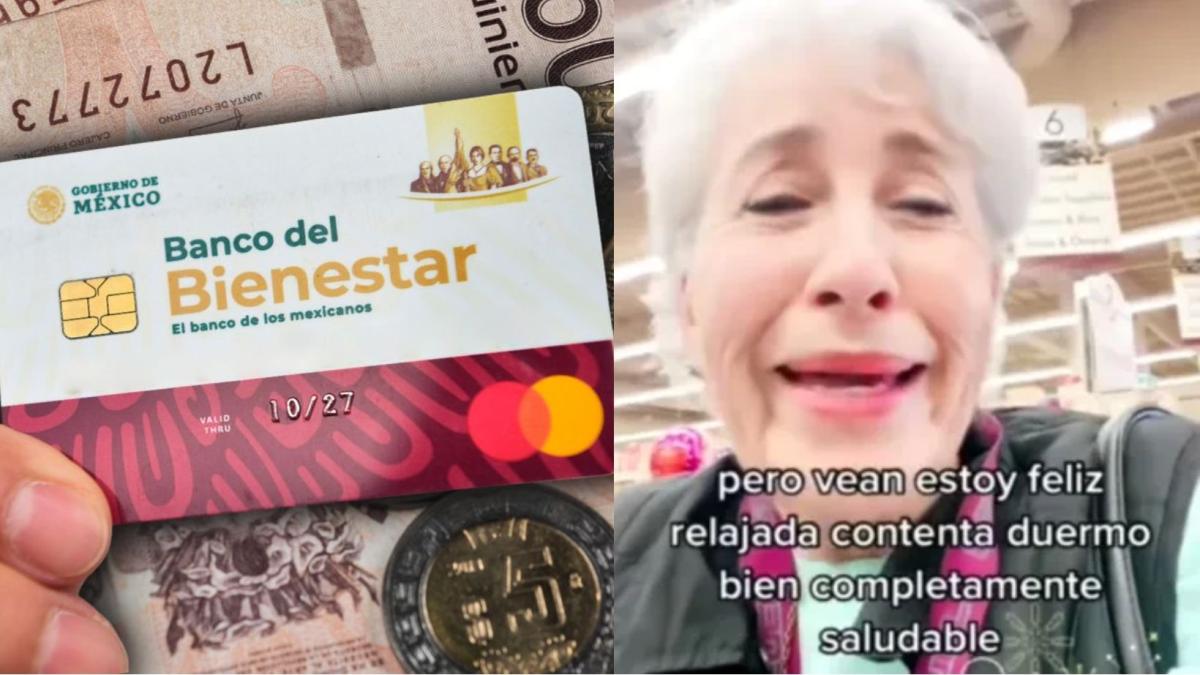 VIDEO. Abuelita llora de felicidad porque puede comprar lo que quiera con su pensión