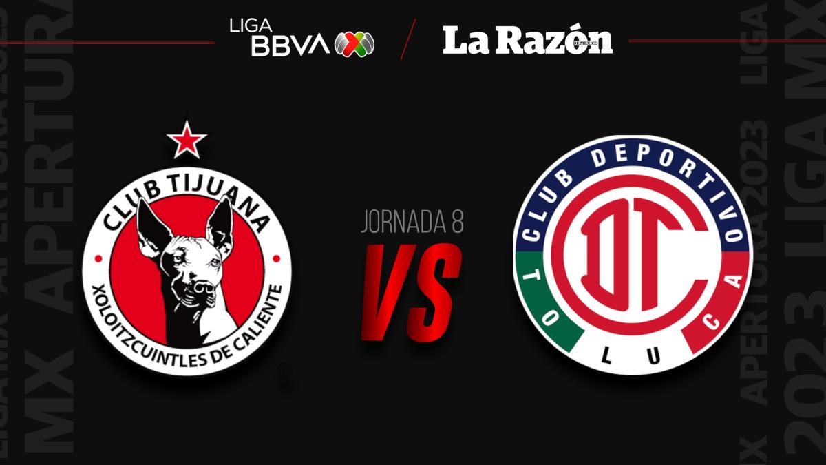 Xolos vs Toluca | Liga MX: ¿Dónde y a qué hora VER el partido de la Jornada 8 EN VIVO y GRATIS?