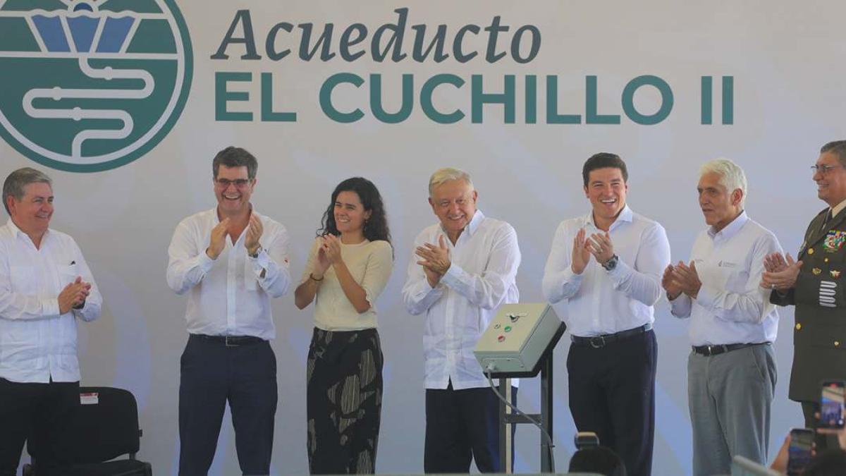 AMLO y Samuel García inauguran primera etapa del Acueducto 'El Cuchillo II' en Nuevo León