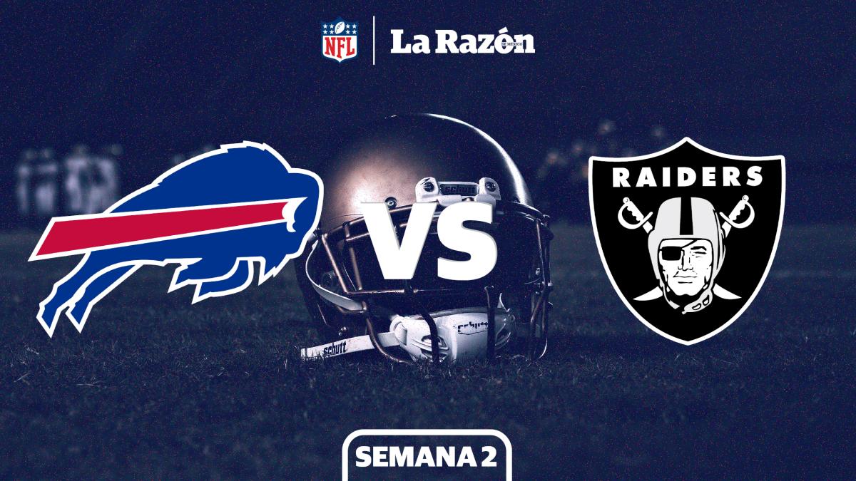 Buffalo Bills vs Las Vegas Raiders: Horario y canal dónde ver EN VIVO el juego de Semana 2 GRATIS