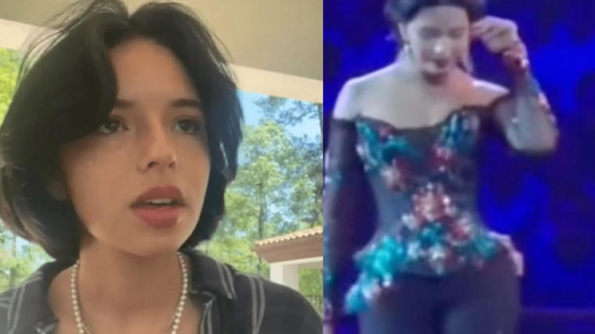 Ángela Aguilar se baja triste del escenario porque nadie corea su canción (VIDEO)